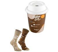 Rainbow Socks - Chaussettes de café pour elle et pour lui - Caffè Latte - 1 paire - Taille 41-46