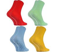 Rainbow Socks - Femme Homme Chaussettes Diabetique Sans Élastique Antidérapantes ABS