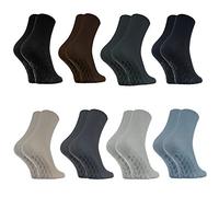 Rainbow Socks - Femme Homme Chaussettes Diabetique Sans Élastique Antidérapantes ABS - 8 Paire - Classic Coleurs - Taille 39-41