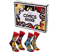 Rainbow Socks - Femme Homme Chaussettes le Comic Book - 2 Pair - Taille 41-46