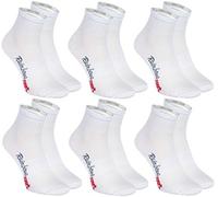 Rainbow Socks - Femme Homme Chaussettes Sport Colorées en Coton - 6 Paire - Blanc - Taille 44-46