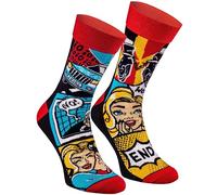 Rainbow Socks - Femme Homme drôle des bandes dessinées Chaussettes - 1 paire - Taille 36-40