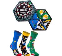 Rainbow Socks - Femme Homme Fantaisie Fun Socks Box Cadeau - 3 Paires - Billard Bowling Darts - Taille 47-50