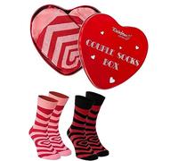 Rainbow Socks - Femme Homme Novelty Chaussettes para una Pareja - Ensemble de 2 paires de Chaussettes pour Couples en Deux Tailles - Couple Socks Box - 2 Paires - Tailles 2x EU 41-46