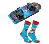 Rainbow Socks - Femme Homme Snowboard drôle Chaussettes - Cadeau original pour les fans de sports d'hiver - 1 paire - Taille 36-40