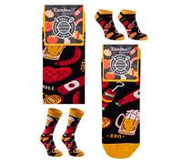 Rainbow Socks - Femmes Hommes Chaussettes Basses et Longue Fantaisie Fête - 2 Paires - Barbeque - Taille 41-46