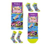 Rainbow Socks - Femmes Hommes Chaussettes Basses et Longue Fantaisie Fête - 2 Paires - Disco - Taille 36-40