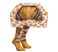 Rainbow Socks - Femmes Hommes Chaussettes Coton Croissant Cadeau 1 Paire - Croissant Petit - Taille 47-50
