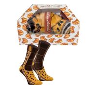 Rainbow Socks - Femmes Hommes Chaussettes Coton Croissant Cadeau 1 Paire - Pain au Chocolat - Taille 36-40