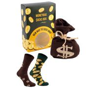 Rainbow Socks - Femmes Hommes Chaussettes Sac d'argent - 1 Paire