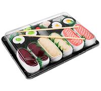 Rainbow Socks - Femmes Hommes - Sushi Chaussettes Saumon Butterfish Thon 2x Maki - 5 Paires - Taille UE 41-46