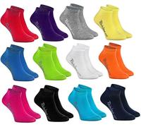 Rainbow Socks - Fille et Garçon - Socquettes de Coton Enfants - 12 paires - Multicolore - Taille EU 30-35