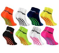Rainbow Socks - Fille Garçon Chaussettes Antidérapantes de Sport - 8 paires - Multicolore - Taille 24-29
