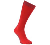 Rainbow Socks - Garçon Fille Chaussettes Hautes en Coton - 1 Paire - Rouge - Taille UE Enfants 30-35