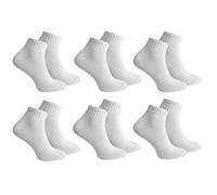 Rainbow Socks Lot de 6 paires de chaussettes de sport pour homme et femme - Blanc - Confortables et résistantes - Taille unique