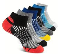Rainbow Socks Lot de 6 paires de chaussettes de sport pour homme et femme - Confortables et respirantes - Taille unique