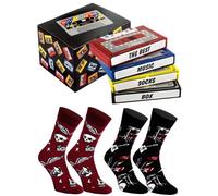 Rainbow Socks - Rock Socks Music Box - 2 Paires De Chaussettes - Un Cadeau Pour Un Fan De Musique Rock - Un Gadget Musical Pour Elle Et Pour Lui-Taille 47-50