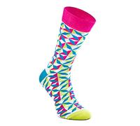 Rainbow Socks - Unisexe Femme Homme - Une Paire de Chaussettes à Motifs Géométriques - Chaussettes Colorées en Formes Géométriques - 1 Paire - GEOMETRIC6-41-46