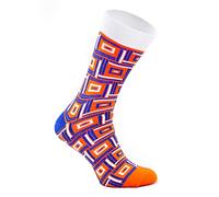 Rainbow Socks - Unisexe Femme Homme - Une Paire de Chaussettes à Motifs Géométriques - Chaussettes Colorées en Formes Géométriques - 1 Paire - GEOMETRIC1-41-46