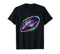 Rainbow Spacecraft Galaxy Warp Speed Voyage dans l'espace T-Shirt