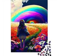 Rainbow Spirit Puzzle en bois pour adultes, 1000 pièces, jeux durables, 1000 pièces (75 x 50 cm)