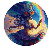 Rainbow Spirit Puzzle pour Adultes Puzzles 1000 pièces pour Adultes Puzzles Ronds pour Adultes et Enfants de 12 Ans et Plus (67,5 x 67,5) 1000 pièces