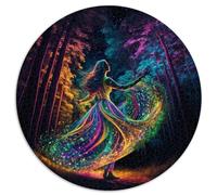 Rainbow_Spirit Puzzles Ronds de 1000 pièces pour Adultes et Enfants | Puzzles Puzzle en Carton 26,5x26,5 Pouces
