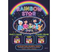Rainbow Star: Bingo Style Fun Game Book with Colorful Tickets for Kids, Families and Parties.