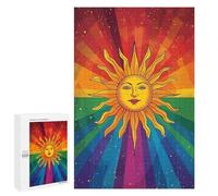 Rainbow Sun Art Print Puzzle 1000 Pièces Educa Jouet en Bois Cadeau Unique Décoration Intérieure Jeu Éducatif Challenge Toy Adultes Et Enfants À Partir De 14 Ans 1000 PCS