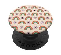 Rainbow Sun Butterfly Butterflies Sky PopSockets PopGrip Adhésif