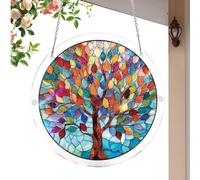 Rainbow Suncatcher, Acrylic Memorial Hanging Ornament, Light Catching Decorative Piece with Prism Effect Design, Transparent Window Decor with Smooth Edge Finish, Sunlight Ornament for Porch Use