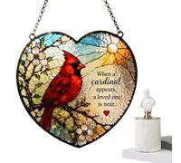 Rainbow Sunlight Catcher - Window Art Light Prism, 7.8 inch Colorful Display Glass Ornament, Home Decor with Hanging Design, Outdoor Accent with Bright Reflection, Gift Idea for Garden Backyard Use