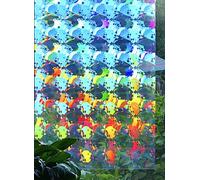 Rainbow Symphony Film Attrape-Soleil Arc-en-Ciel pour fenêtre, Film de Diffraction pour vitrail, Film prismatique holographique, Motif Ambrosia, 61 x 91,4 cm, fabriqué aux États-Unis