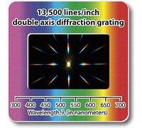 Rainbow Symphony Lot de 10 lames de diffraction à double axe 33 500 lignes/pouce