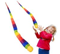 Rainbow Tail Ball Interaction Sensory Ball, jouet de démarrage amusant, jouet extérieur coloré pour , jeu de coordination physique pour garçons filles et activités motrices