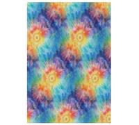 Rainbow Tie Dye Drapeau de jardin saisonnier Drapeau drôle mignon Jardin Drapeau Double face Gazon Patio Jardin Décorations 71 x 101,6 cm