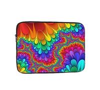 Rainbow Tie Dye-Red imprimé pour ordinateur portable Sac à main pour ordinateur portable Mallette de protection antichoc 13 pouces