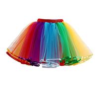 Rainbow Tutu pour filles jupes tutu pour filles costume arc-en-ciel pour enfants en superficie en tout-petit tutu jupe douce bébé fille tutu jupe colore