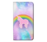 Rainbow Unicorn Pastel Sky Etui Flip Housse Cuir pour Samsung Galaxy S26 Ultra