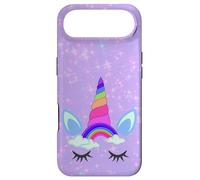 Rainbow Unicorn Purple Phone Case,Starry Pink Blue Unicorn Coque pour iPhone Air