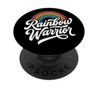 Rainbow Warrior - Déclaration d'égalité Gay Pride PopSockets PopGrip Adhésif