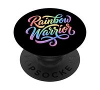 Rainbow Warrior - Déclaration d'égalité Gay Pride PopSockets PopGrip Adhésif