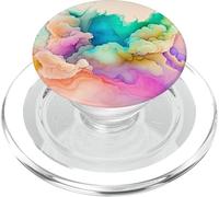 Rainbow Watercolor Candy Sky for Women Girls Pastel Abstract PopSockets PopGrip pour MagSafe