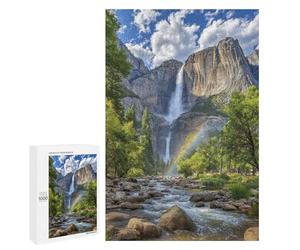 Rainbow Waterfall Adventure -1 Puzzle 1000 Pièces Educa Jouet en Bois Cadeau Unique Décoration Intérieure Jeu Éducatif Challenge Toy Adultes Et Enfants À Partir De 14 Ans 1000 PCS