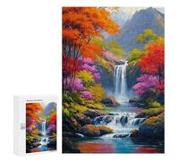 Rainbow Waterfall Scenery Puzzle 1000 Pièces Educa Jouet en Bois Cadeau Unique Décoration Intérieure Jeu Éducatif Challenge Toy Adultes Et Enfants À Partir De 14 Ans 300 PCS