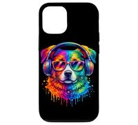 Rainbow Wolf Realistic Watercolor Cute Wolf Paint Colorful Coque pour iPhone 12/12 Pro