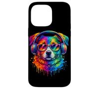 Rainbow Wolf Realistic Watercolor Cute Wolf Paint Colorful Coque pour iPhone 14 Pro Max