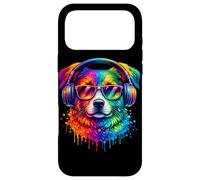 Rainbow Wolf Realistic Watercolor Cute Wolf Paint Colorful Coque pour iPhone 17 Pro Max