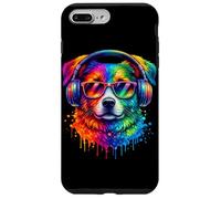 Rainbow Wolf Realistic Watercolor Cute Wolf Paint Colorful Coque pour iPhone 7 Plus/8 Plus