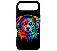 Rainbow Wolf Realistic Watercolor Cute Wolf Paint Colorful Coque pour iPhone Air